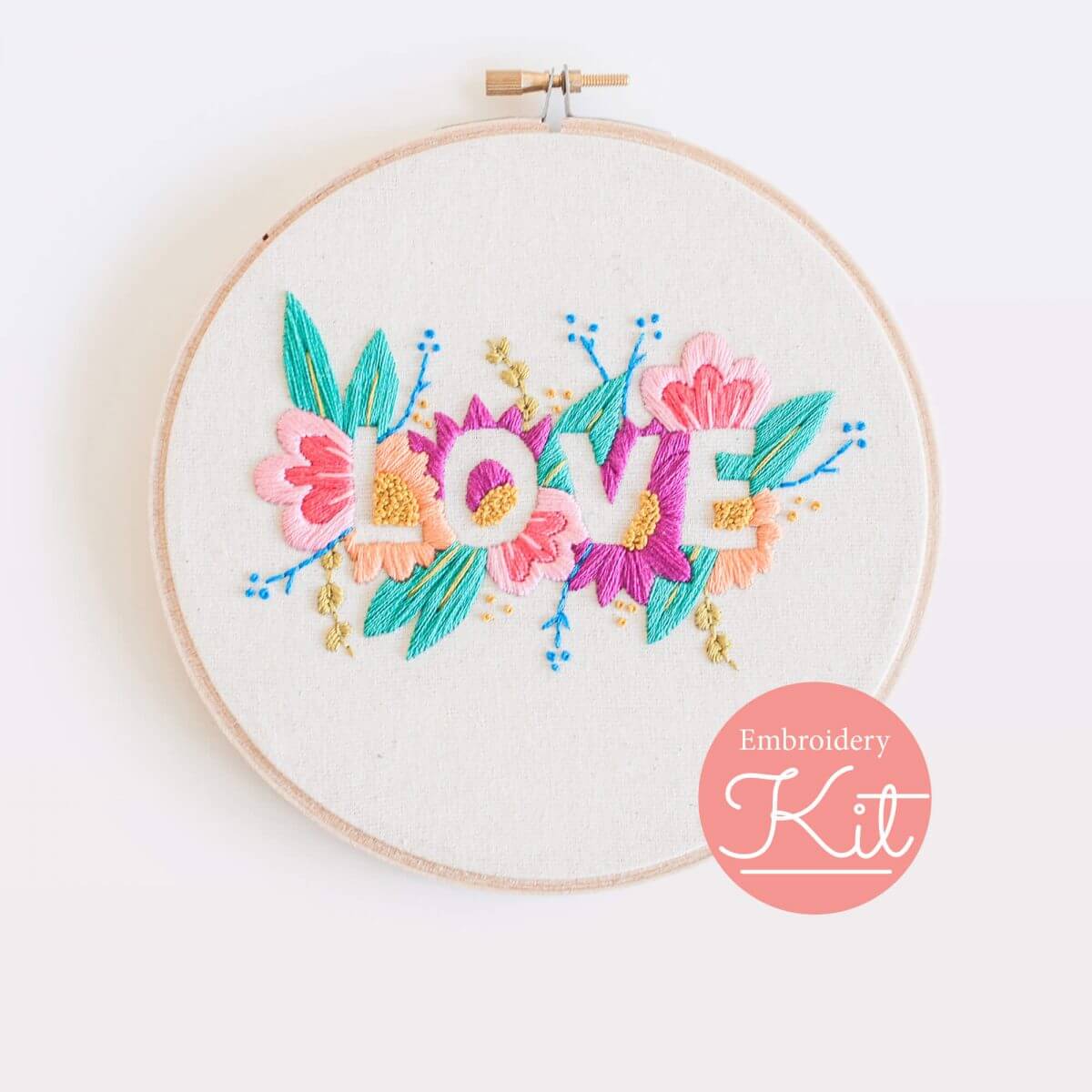 LOVE Embroidery Kit Do it Yourself Embroidery Kit with Pattern