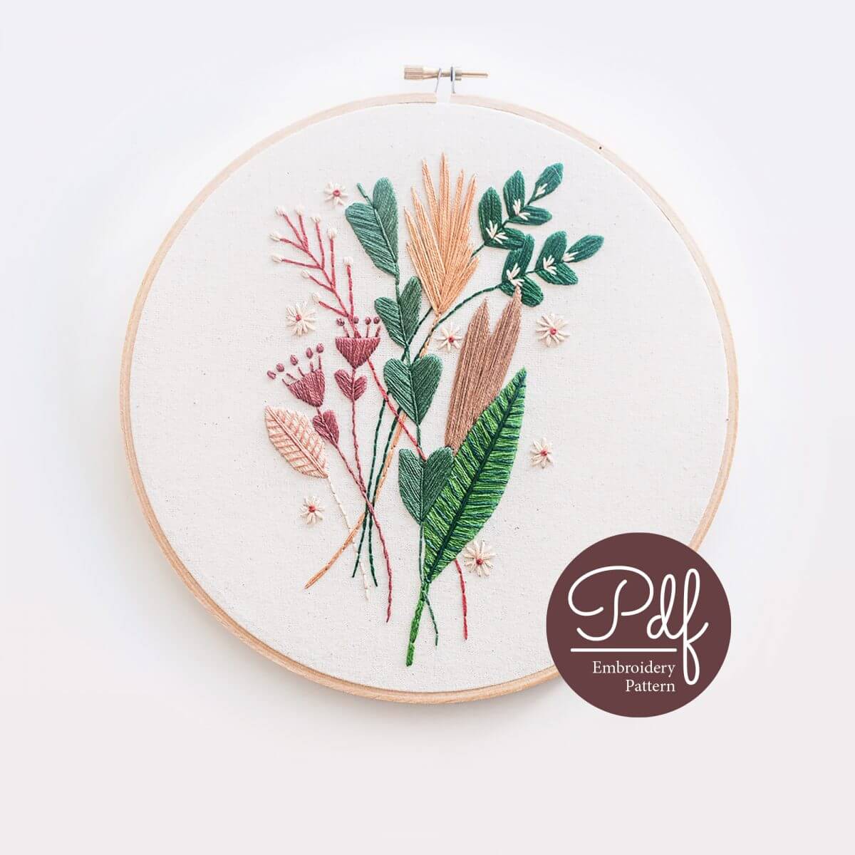 Falling For You Embroidery pattern PDF Digital Download