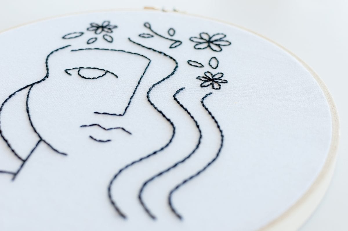 Flora Embroidery Kit & Pattern
