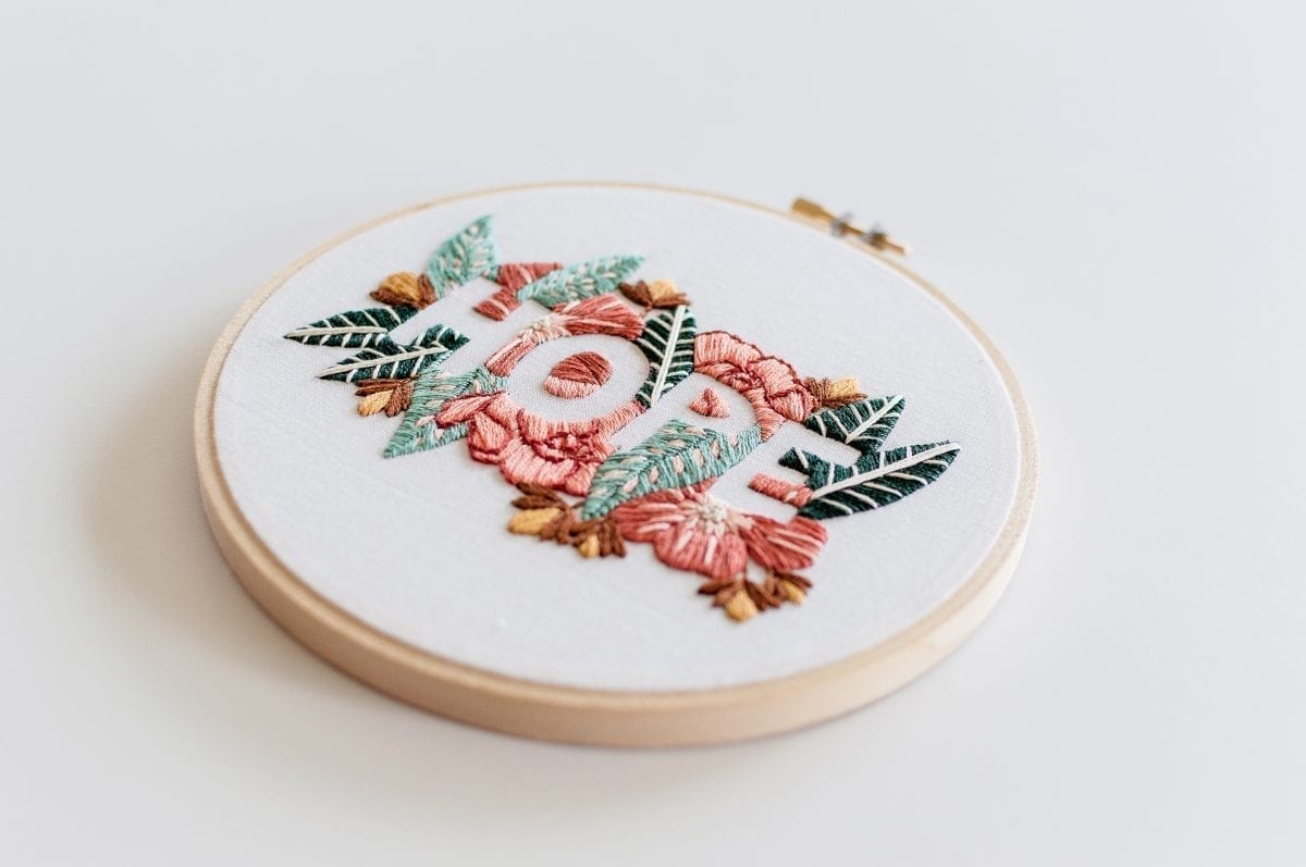 Do it yourself HOPE Embroidery Kit & Pattern