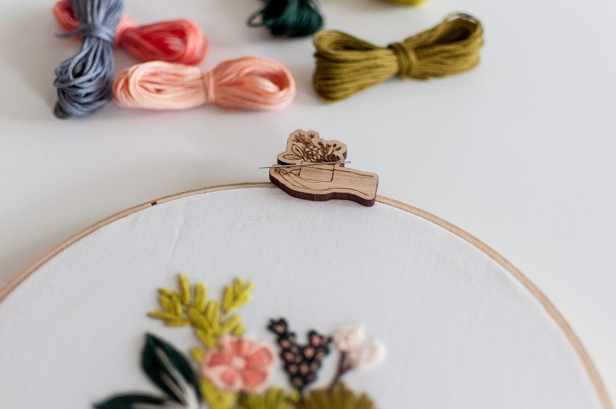 A collaborative project between Brynn&Co. and Thread Folk Wooden Needle Minders