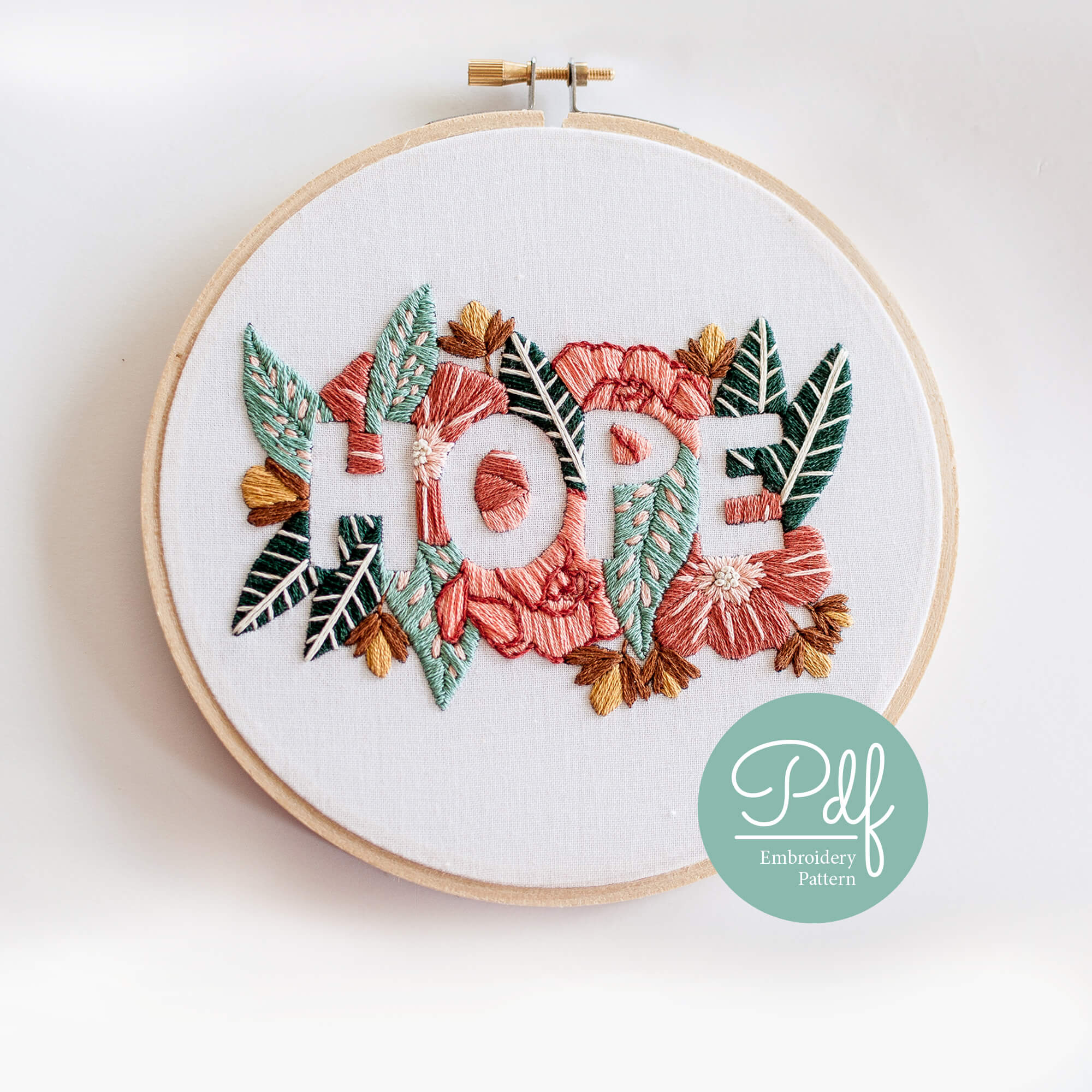 HOPE Embroidery Pattern - Brynn & Co.