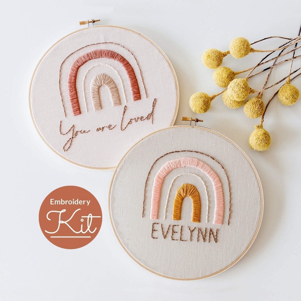 Rainbow Embroidery Kit Do It Yourself