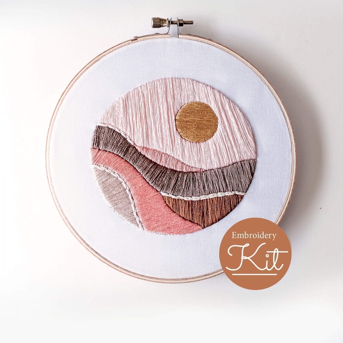 Do it yourself Faded Sun Embroidery Kit with Pattern