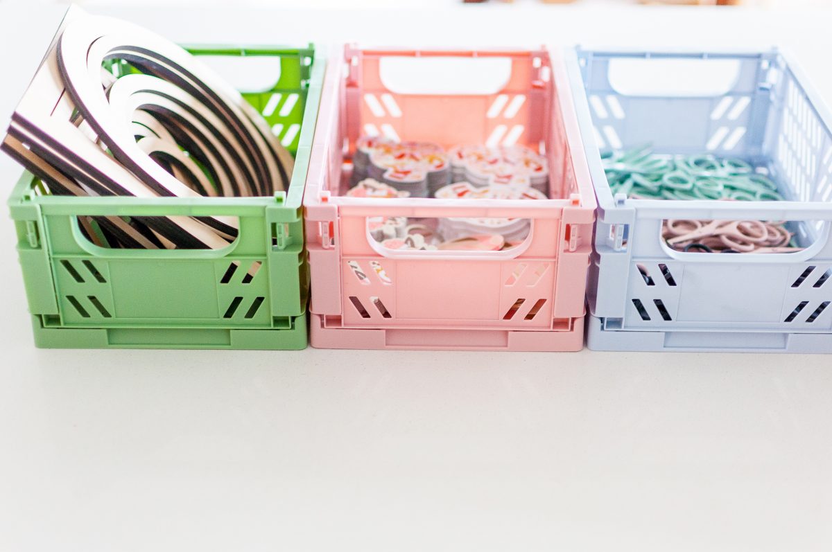 Foldable Storage Crates in Multiple Colours