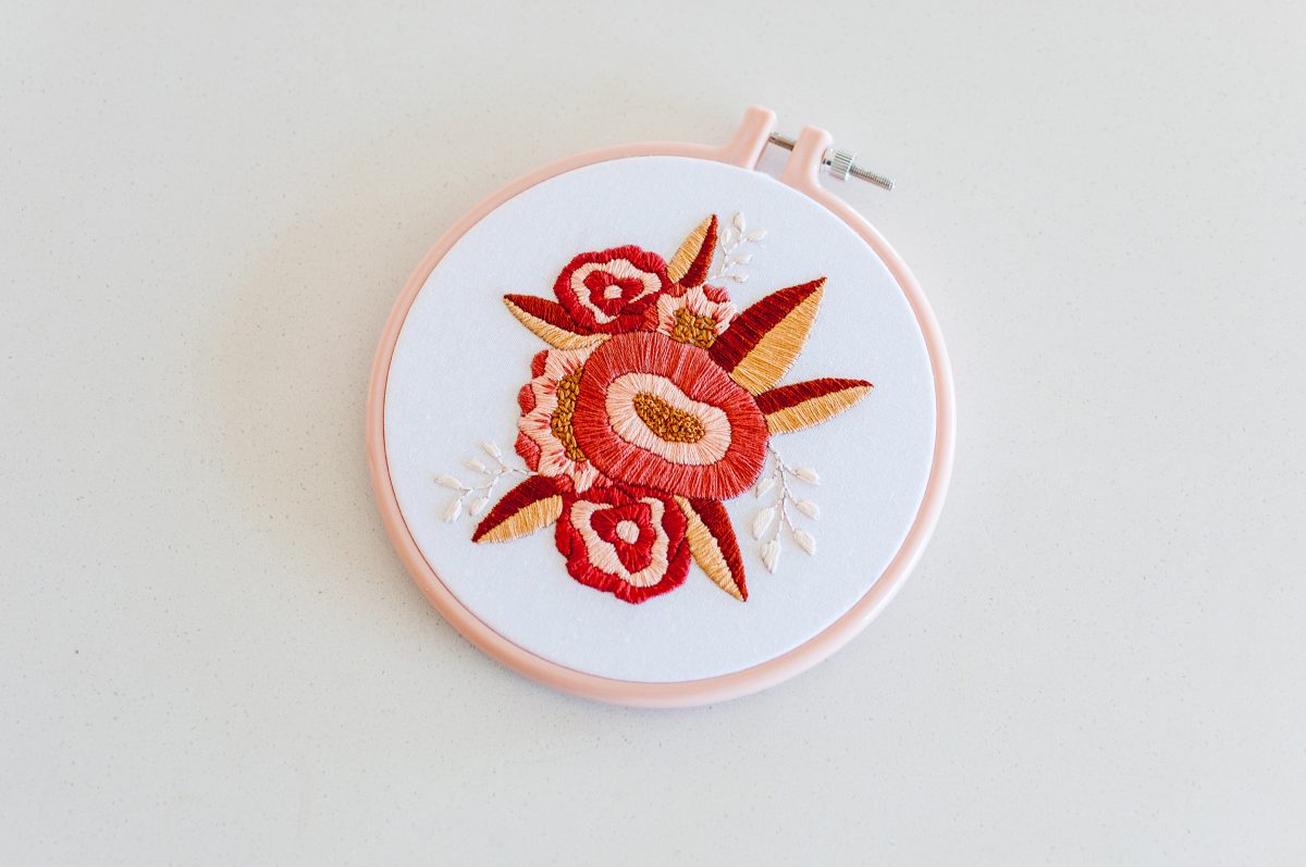 Elovell Floral Bloom Do It Yourself Embroidery Kit