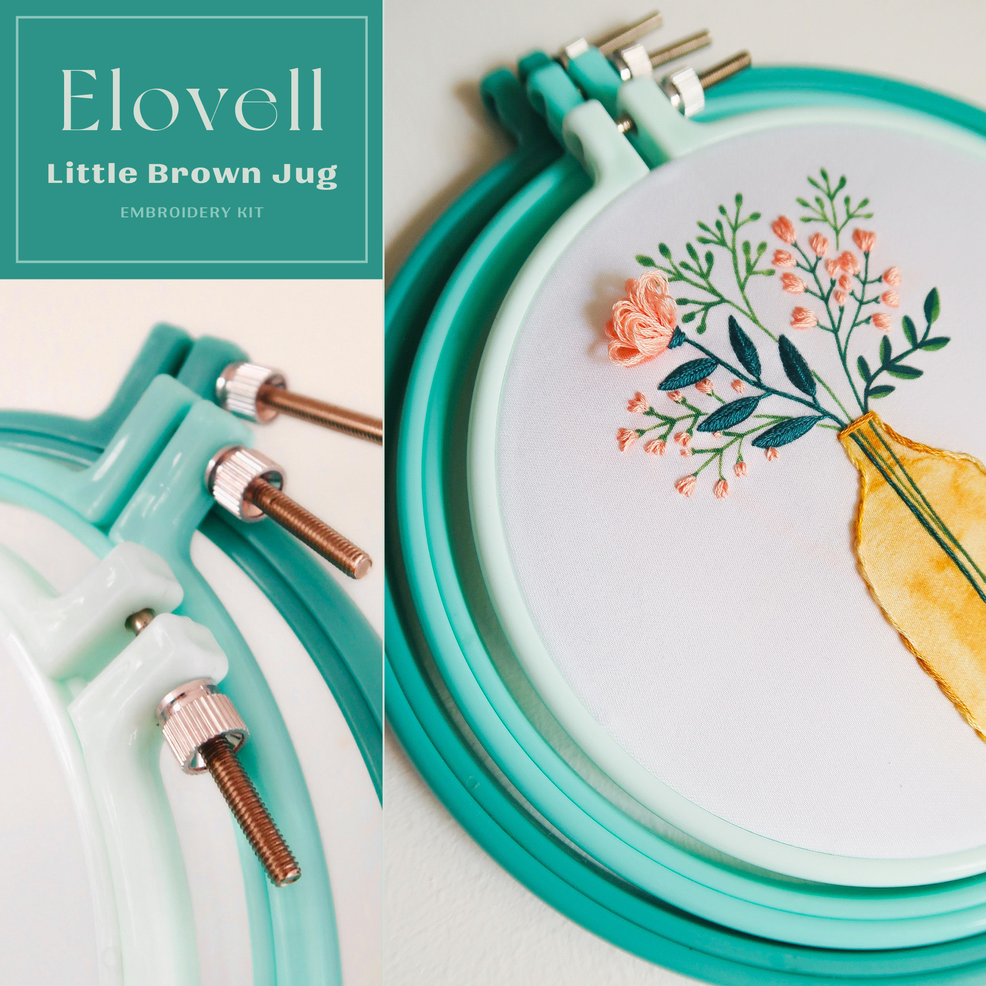 Elovell Embroidery Hoops - Laguna Collection - Brynn & Co.