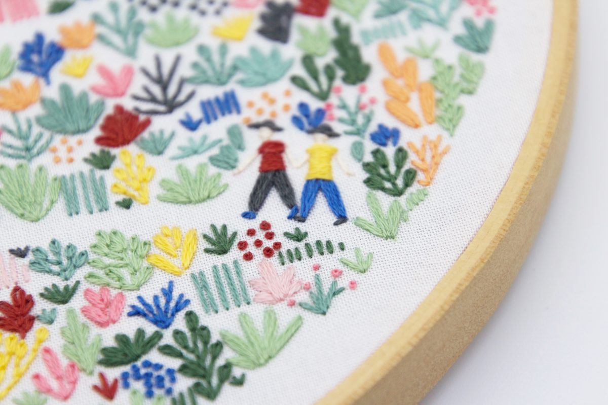 Floral Field Do It Yourself Embroidery Kit By Threadfolk & To the Trees